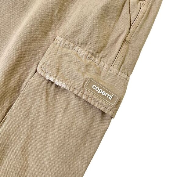 Coperni Canvas Wide Leg Cargo Pants in Beige - Picture 13 of 16